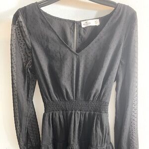 Hollister Long Sleeve Black Dress